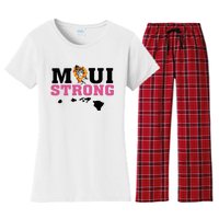 Maui Wildfire Relief All Profits Will Be Donated Women's Flannel Pajama Set