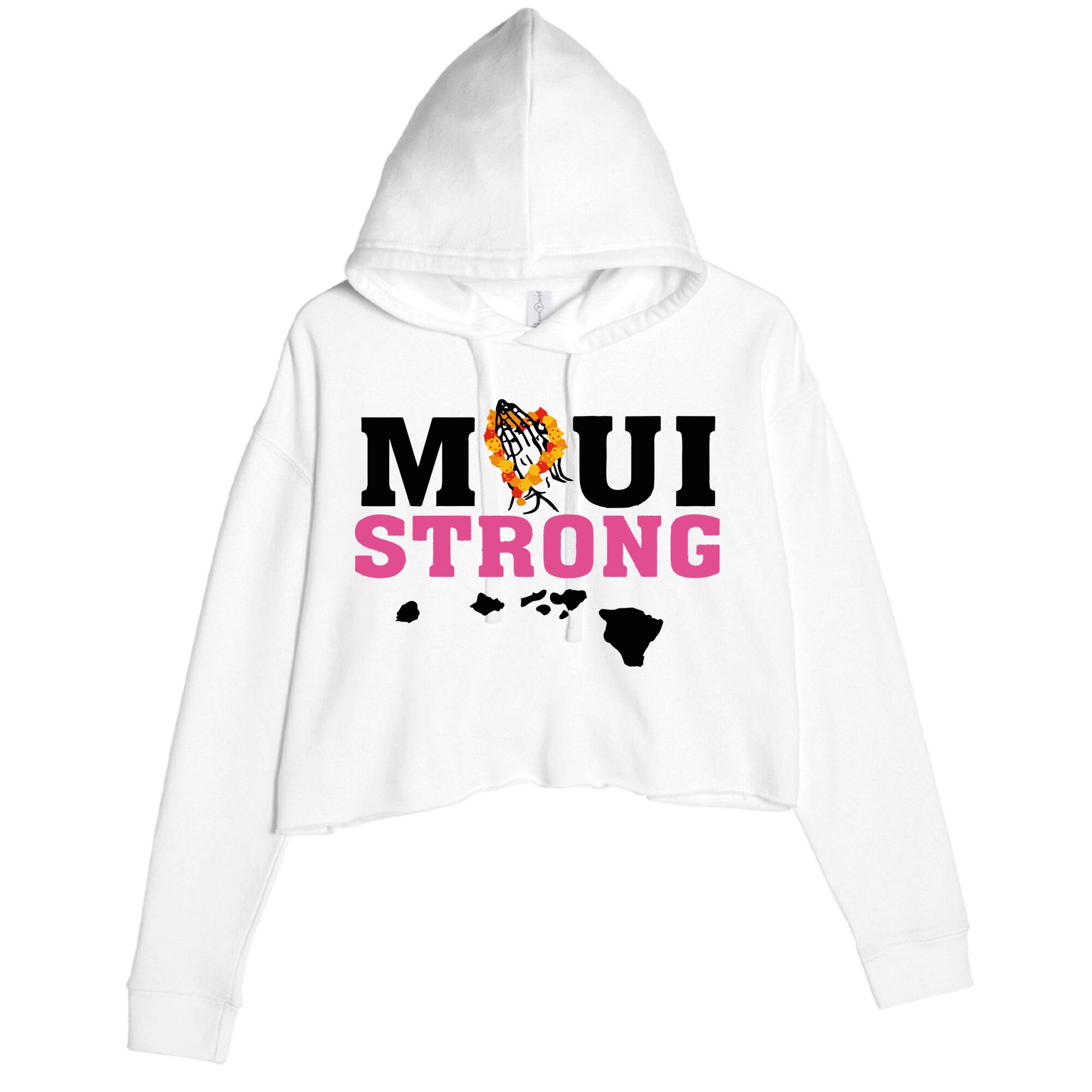 Maui Wildfire Relief All Profits Will Be Donated Crop Fleece Hoodie
