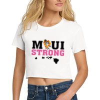 Maui Wildfire Relief All Profits Will Be Donated Women's Crop Top Tee