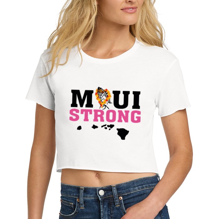 Maui Wildfire Relief All Profits Will Be Donated Women's Crop Top Tee
