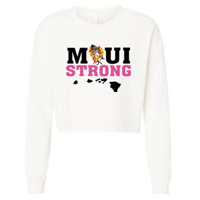 Maui Wildfire Relief All Profits Will Be Donated Cropped Pullover Crew