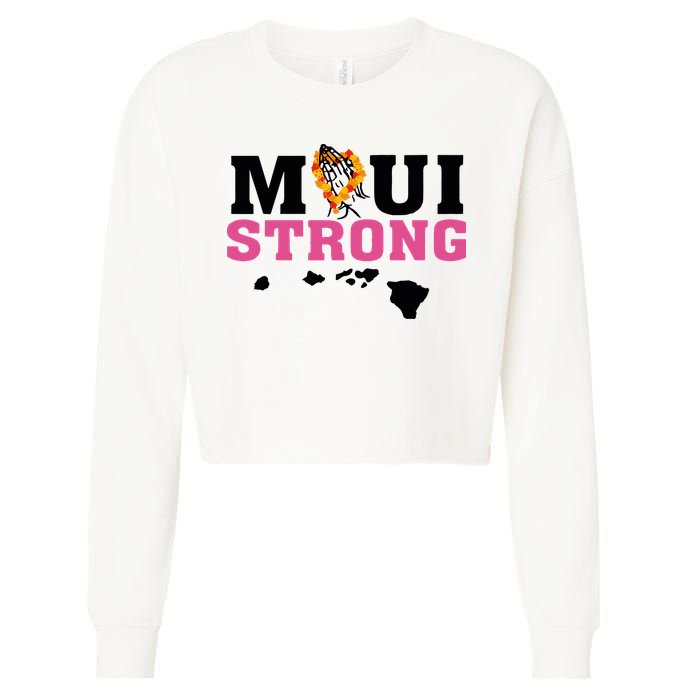 Maui Wildfire Relief All Profits Will Be Donated Cropped Pullover Crew