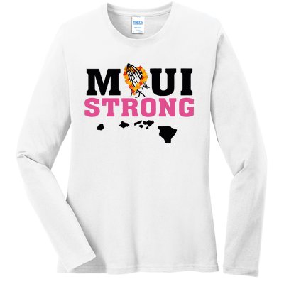 Maui Wildfire Relief All Profits Will Be Donated Ladies Long Sleeve Shirt