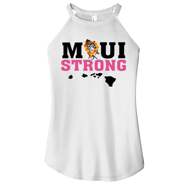 Maui Wildfire Relief All Profits Will Be Donated Women's Perfect Tri Rocker Tank