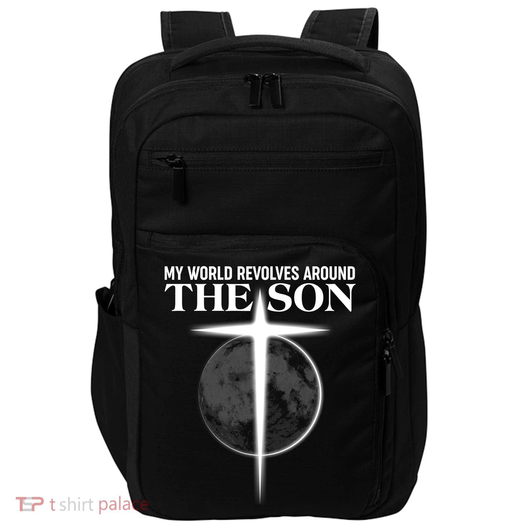 My World Revolves Around The Son Impact Tech Backpack