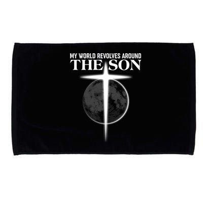 My World Revolves Around The Son Microfiber Hand Towel