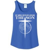 My World Revolves Around The Son Ladies Essential Tank