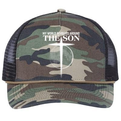 My World Revolves Around The Son Retro Rope Trucker Hat Cap