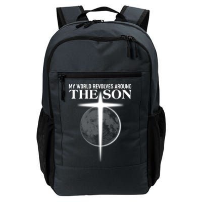 My World Revolves Around The Son Daily Commute Backpack