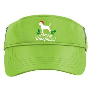 Merry Woofmas Rottweiler Christmas Dog Fun Gift Adult Drive Performance Visor