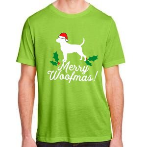 Merry Woofmas Rottweiler Christmas Dog Fun Gift Adult ChromaSoft Performance T-Shirt