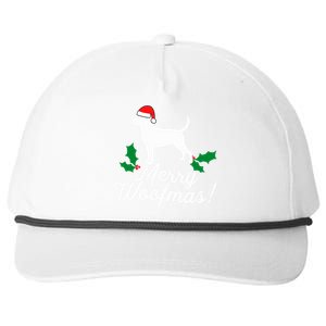 Merry Woofmas Rottweiler Christmas Dog Fun Gift Snapback Five-Panel Rope Hat