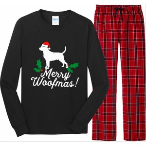 Merry Woofmas Rottweiler Christmas Dog Fun Gift Long Sleeve Pajama Set