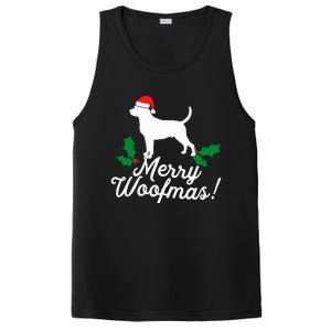 Merry Woofmas Rottweiler Christmas Dog Fun Gift PosiCharge Competitor Tank