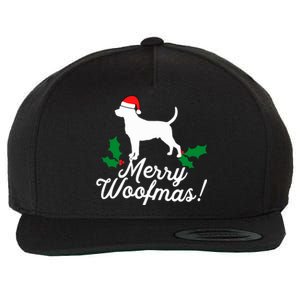 Merry Woofmas Rottweiler Christmas Dog Fun Gift Wool Snapback Cap