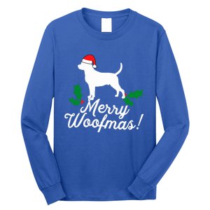 Merry Woofmas Rottweiler Christmas Dog Fun Gift Long Sleeve Shirt