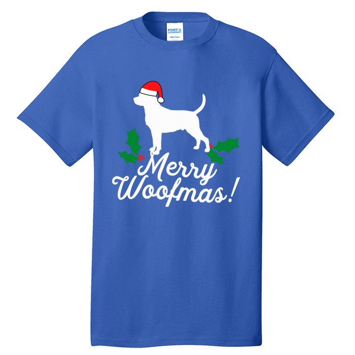 Merry Woofmas Rottweiler Christmas Dog Fun Gift Tall T-Shirt