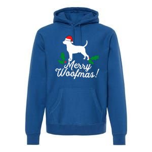 Merry Woofmas Rottweiler Christmas Dog Fun Gift Premium Hoodie