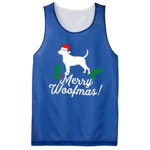 Merry Woofmas Rottweiler Christmas Dog Fun Gift Mesh Reversible Basketball Jersey Tank