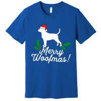 Merry Woofmas Rottweiler Christmas Dog Fun Gift Premium T-Shirt