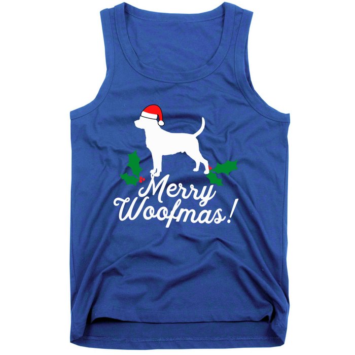 Merry Woofmas Rottweiler Christmas Dog Fun Gift Tank Top