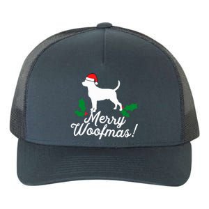 Merry Woofmas Rottweiler Christmas Dog Fun Gift Yupoong Adult 5-Panel Trucker Hat