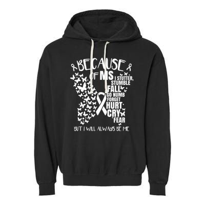 Ms Warrior 's Ms Awareness Orange Unisex And Kids Garment-Dyed Fleece Hoodie