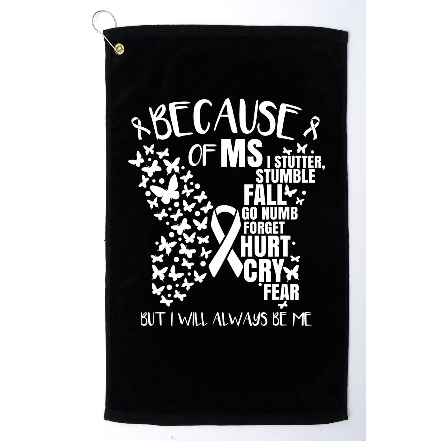 Ms Warrior 's Ms Awareness Orange Unisex And Kids Golf Towel
