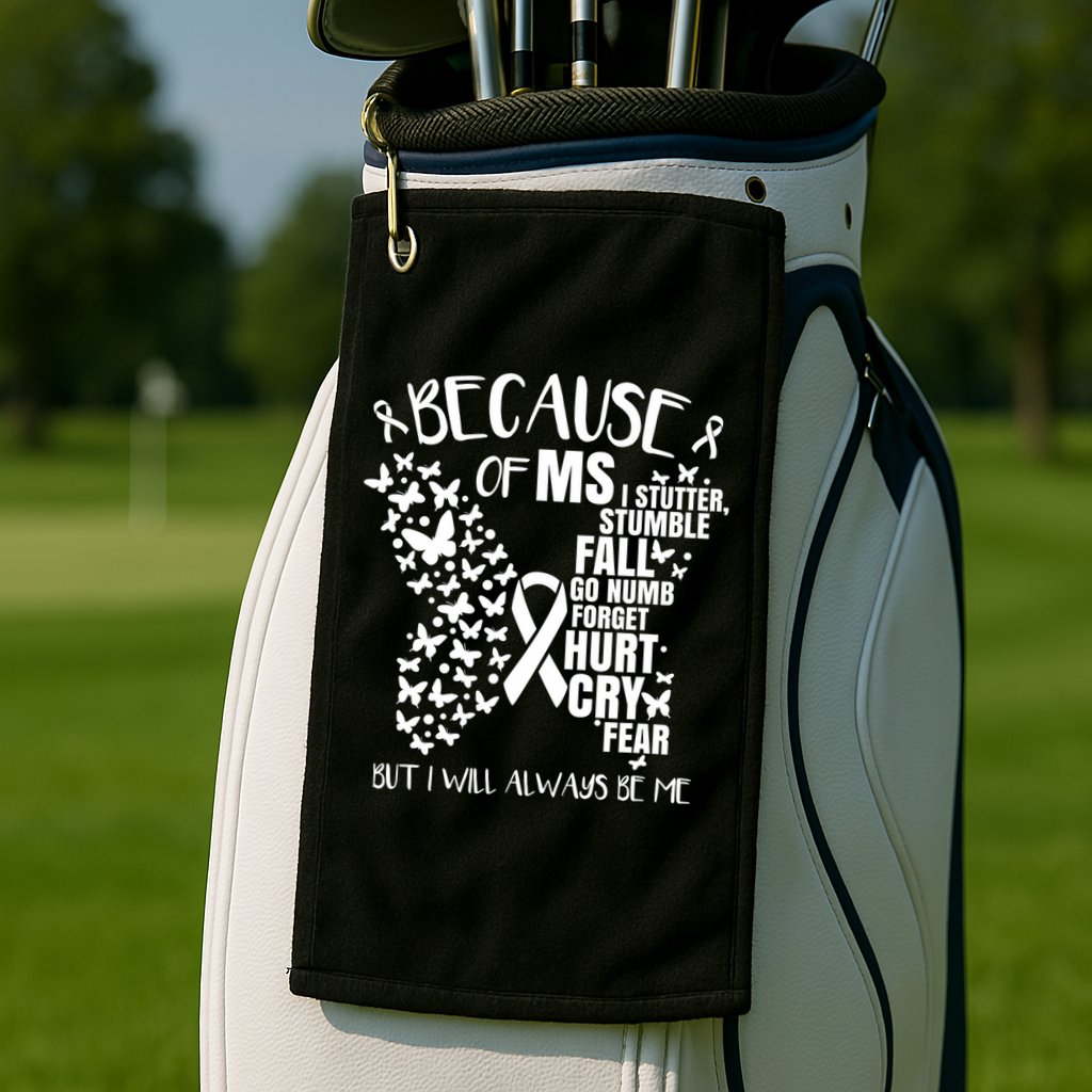 Ms Warrior 's Ms Awareness Orange Unisex And Kids Golf Towel