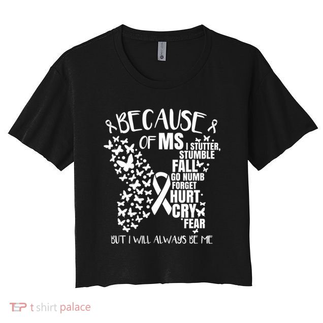 Ms Warrior 's Ms Awareness Orange Unisex And Kids Crop Top