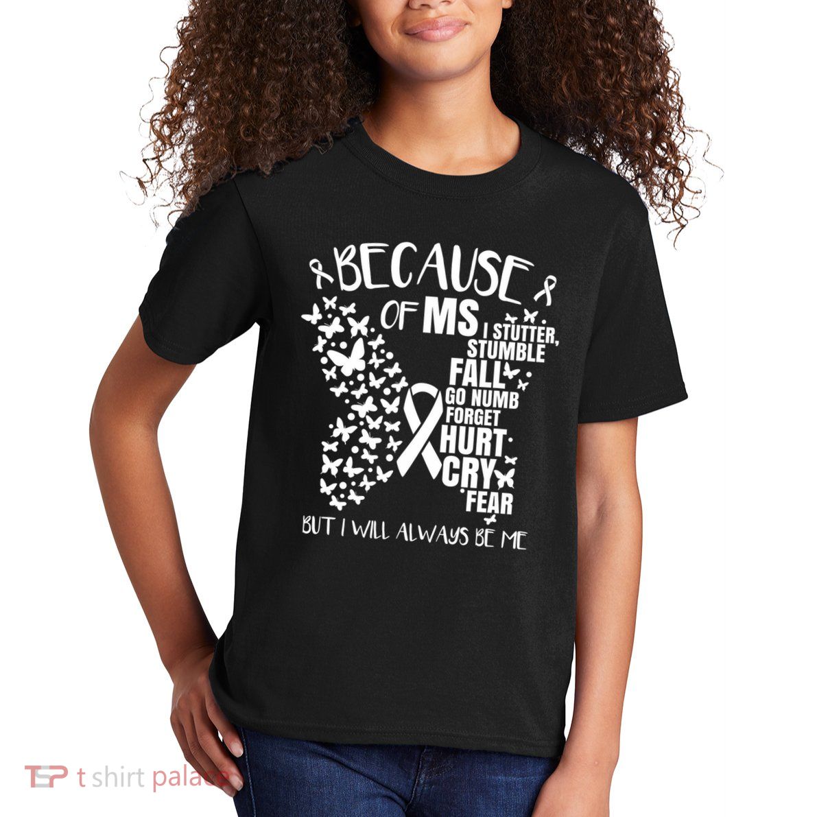 Ms Warrior 's Ms Awareness Orange Unisex And Kids Kids T-Shirt