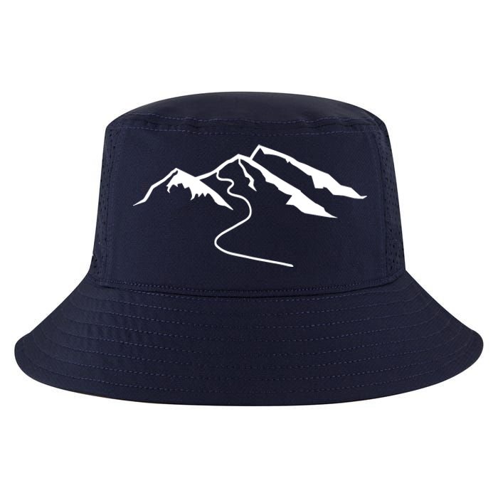 Mountains With Snow Cool Comfort Performance Bucket Hat