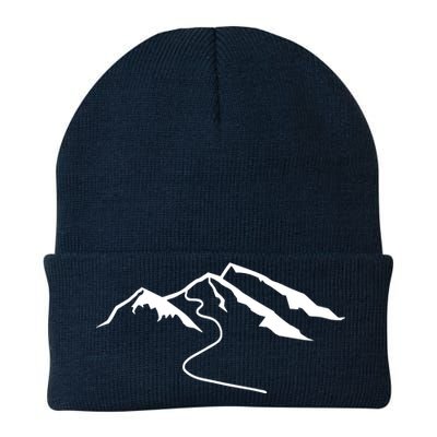 Mountains With Snow Knit Cap Winter Beanie