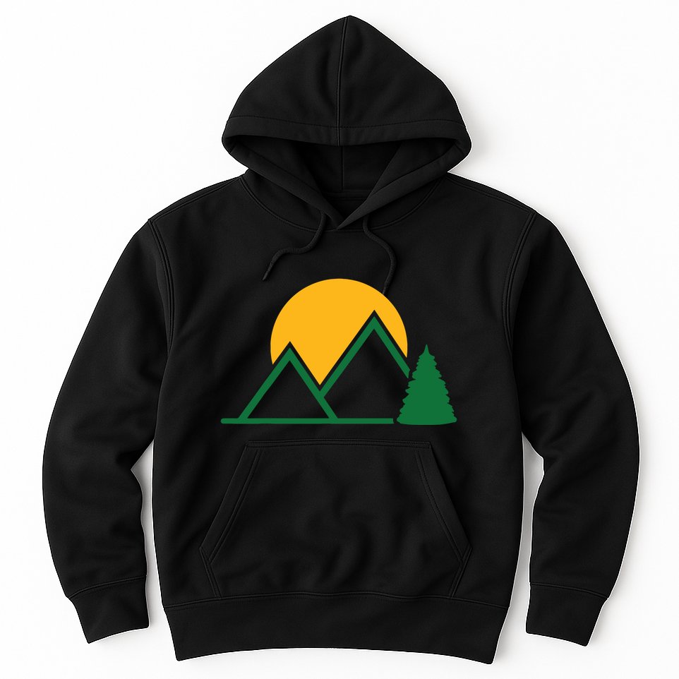 Mountains With Sun Hoodie