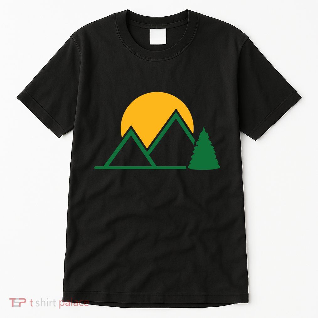 Mountains With Sun Tall T-Shirt