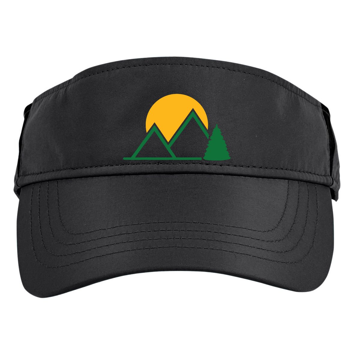 Mountains With Sun Adult Drive Performance Visor
