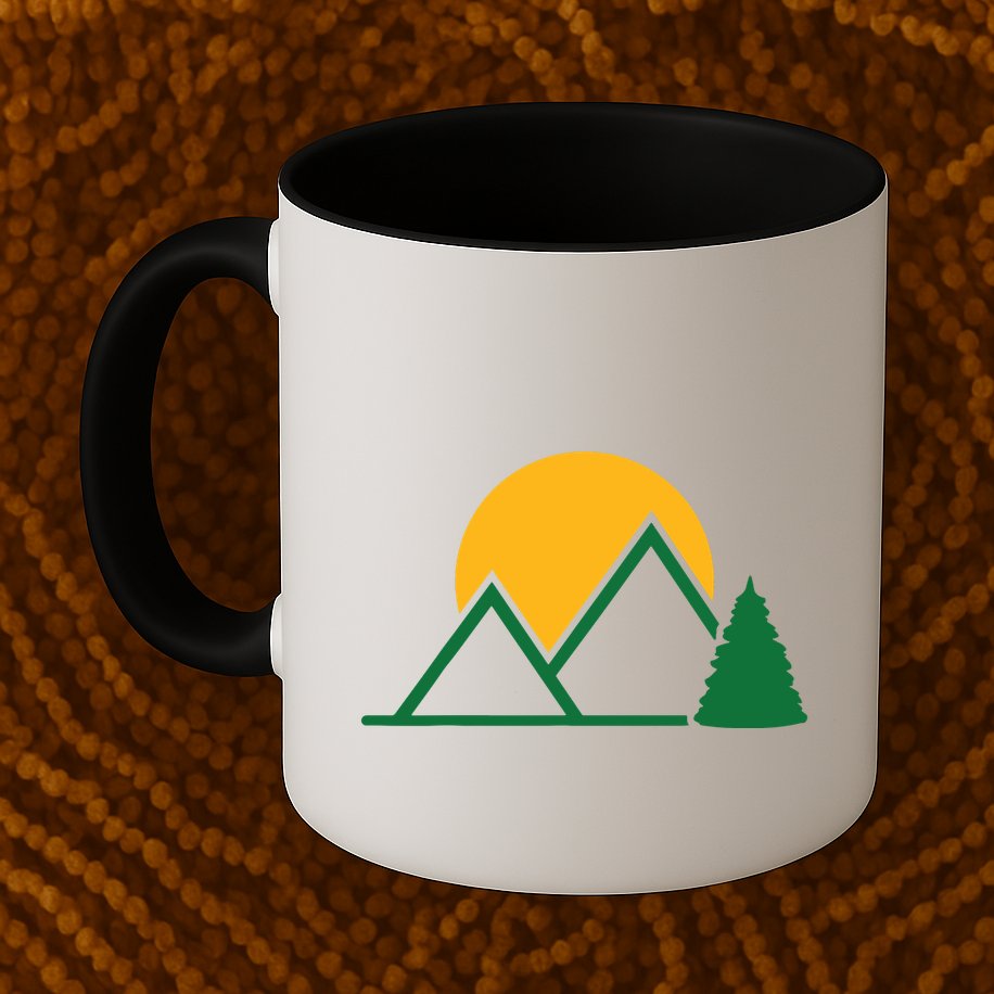 Mountains With Sun Mug