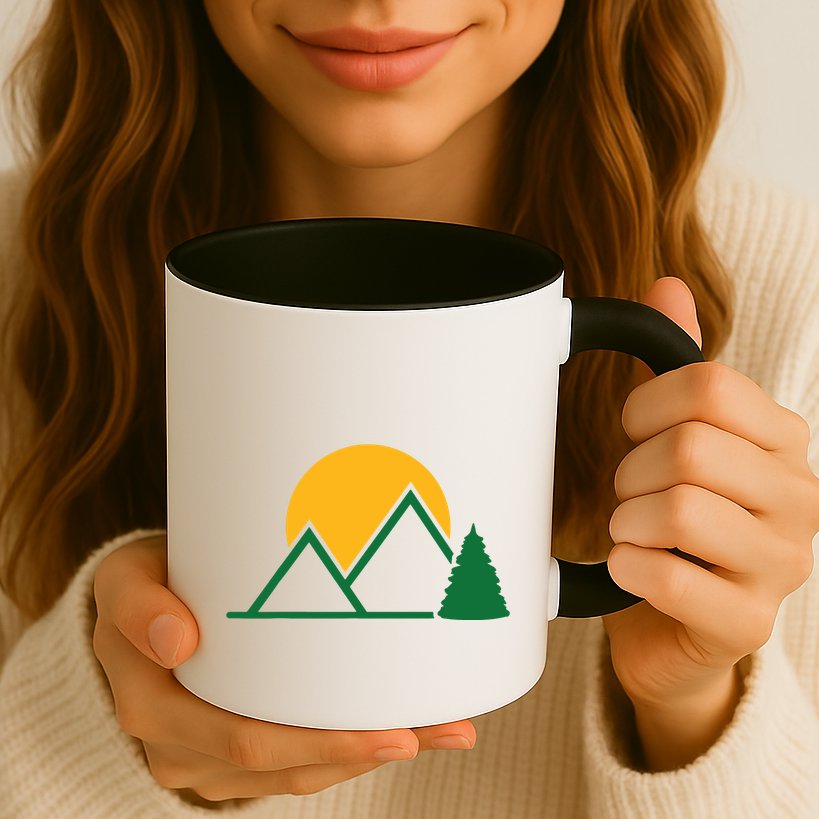Mountains With Sun Mug