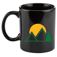 Mountains With Sun 11oz C Handle Ceramic Mug