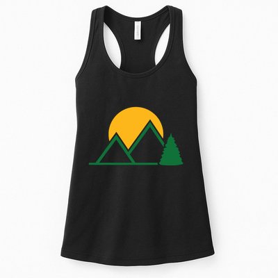 Mountains With Sun Womens Tank Top