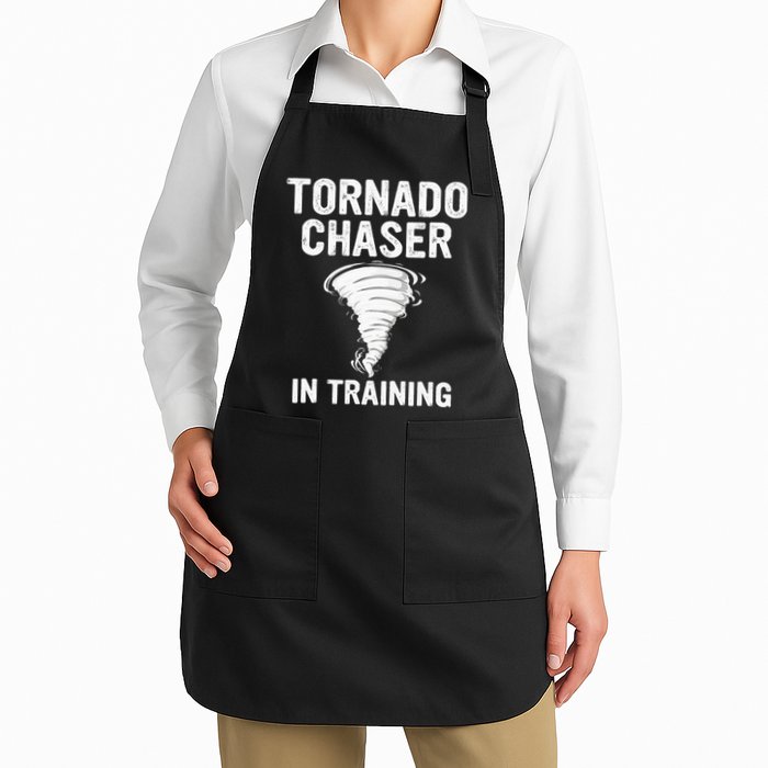 Meteorologist Weather Storm Tornado Chaser In Training Full-Length Apron With Pockets