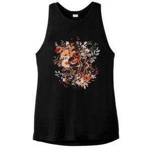 Mystical Wildflower Snake Ladies PosiCharge Tri-Blend Wicking Tank