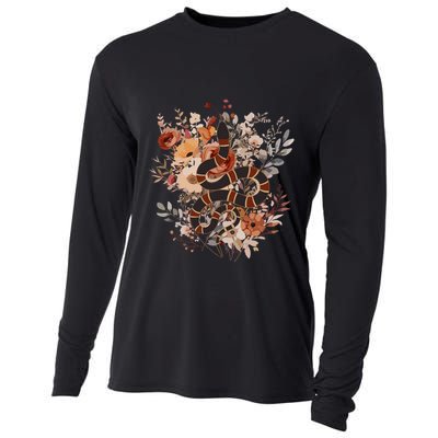 Mystical Wildflower Snake Cooling Performance Long Sleeve Crew