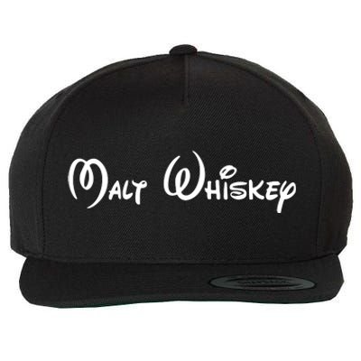 Malt Whiskey Shirts Funny Gift Idea Pun Logo Parody Wool Snapback Cap