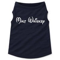 Malt Whiskey Shirts Funny Gift Idea Pun Logo Parody Doggie Tank