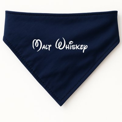 Malt Whiskey Shirts Funny Gift Idea Pun Logo Parody USA-Made Doggie Bandana