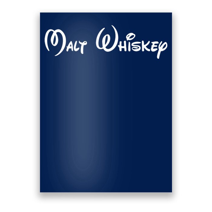 Malt Whiskey Shirts Funny Gift Idea Pun Logo Parody Poster