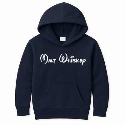 Malt Whiskey Shirts Funny Gift Idea Pun Logo Parody Kids Hoodie