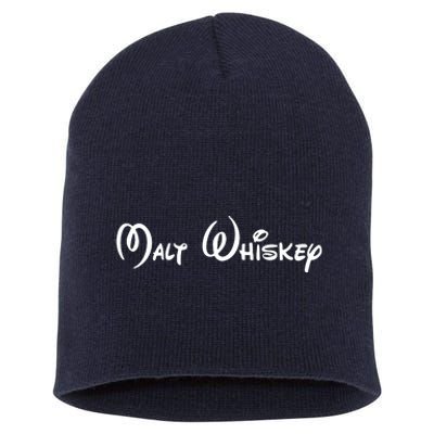 Malt Whiskey Shirts Funny Gift Idea Pun Logo Parody Short Acrylic Beanie