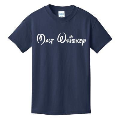 Malt Whiskey Shirts Funny Gift Idea Pun Logo Parody Kids T-Shirt